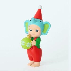 Sonny Angel Blue Ornament Elephant Christmas Santa's Little Helper Series